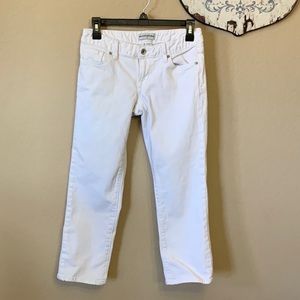 Banana Republic White Cropped Jeans